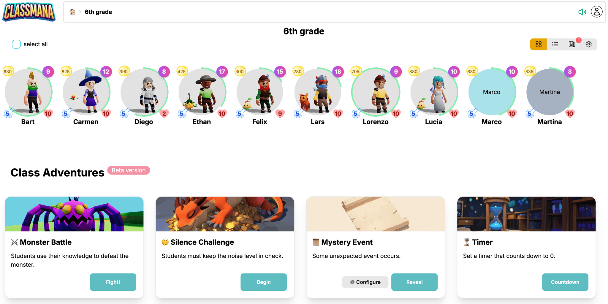 Silence Challenge in Class Adventures